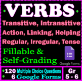Irregular Verbs. Linking & Action Verbs. Self-Grading Test