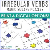 Matching Regular and Irregular Verbs Puzzles, Activities, 