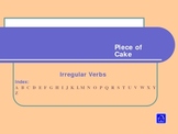 Irregular Verbs - Piece of Cake, pps, Guided Verb Search