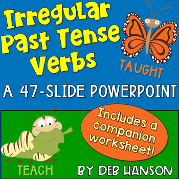 Preview of Irregular Verbs PowerPoint Lesson with Grammar Practice Exercises