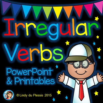 Preview of Irregular Verbs PowerPoint and Worksheets