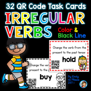Preview of Irregular Verbs Task Cards