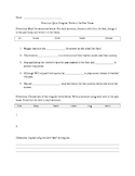 Second Grade Irregular Verbs Worksheet or Assessment CCSS L2.1d