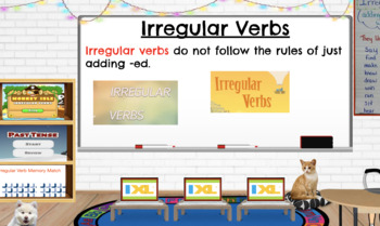 Preview of Irregular Verbs Room
