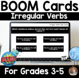 Irregular Verbs SELF-GRADING BOOM Deck -Grades 3-5: Set of