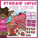 Irregular Verbs Valentine's Day Task Cards | ELA Centers