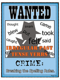 Irregular Verbs WANTED Poster (grammar)
