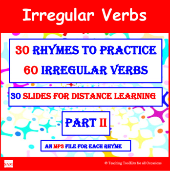 Preview of Irregular Verbs in Rhymes II (PowerPoint)