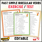 Irregular Verbs in the Past Simple: Fill In Activity Works