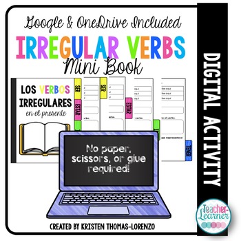 Preview of Irregular Verbs in the Present Tense Mini Book {DIGITAL}