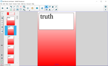 Preview of Irregular Words - List 4 Interactive Whiteboard (Red Words/Heart Words)