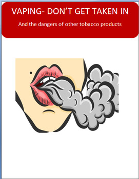 Preview of Vaping-Don't get taken in. CDC Health Standard 7
