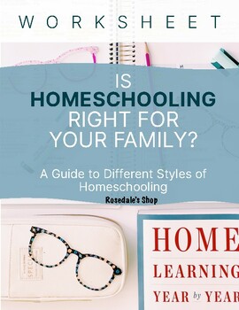 Preview of Is Homeschooling Right for your Family | WORKSHEET