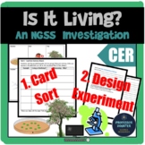 Living v Nonliving and Cells Investigation NGSS MS-LS1-1 T
