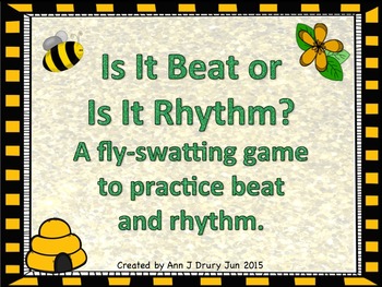 Preview of Is It Beat or Is It Rhythm? A fly-swatting game to practice beat and rhythm