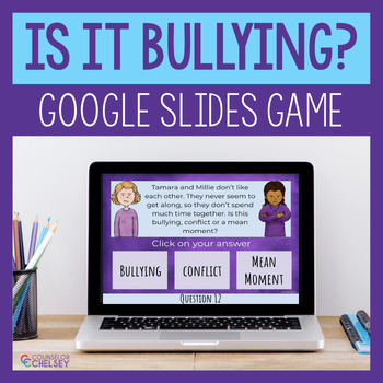 Preview of Is It Bullying Google Slides Game For Bullying Prevention Lessons