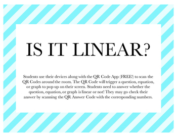 Preview of Is It Linear? -- Linear Equation and Graph Practice