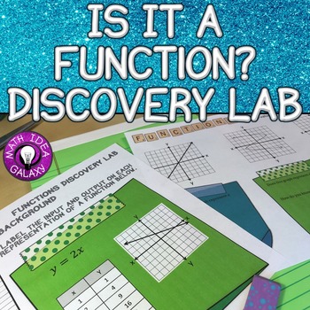 Preview of Is It a Function? Discovery Lab 8.F.A.1