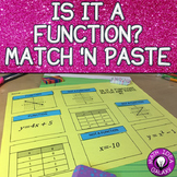 Is It a Function? Match and Paste Activity 8.F.A.1