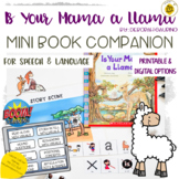 Is Mama a Llama Mini Book Companion for Speech Therapy | D
