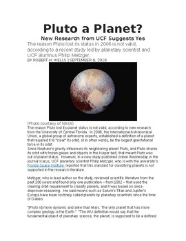research paper on planet pluto