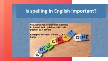Preview of Is Spelling Important in British English? - Level 6-7-8