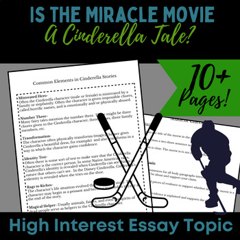 Preview of Is The Miracle Movie a Cinderella Tale? High Interest Essay Topic