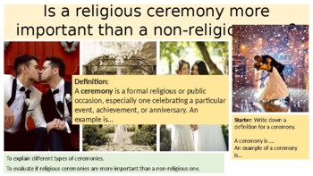 Preview of Is a religious ceremony more important than a non religious one?