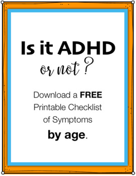 adhd symptoms in adults checklist clipart