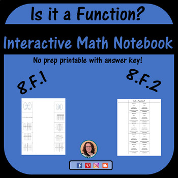 Preview of Is it a Function? Foldable for Interactive Notebook