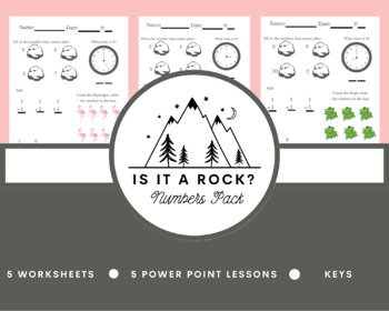 Preview of Is it a rock? Story Based Numbers and Math Bundle for Kindergarten | 1 to 10