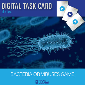 Preview of Is it a virus, or is it bacteria? DIGITAL TASK CARDS!