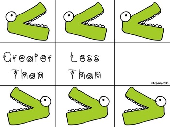 Is it greater Gator? A Math Freebie by Laura Davis | TpT