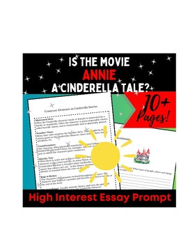 Preview of Is the Annie Movie a Cinderella Tale? High Interest Writing Prompt