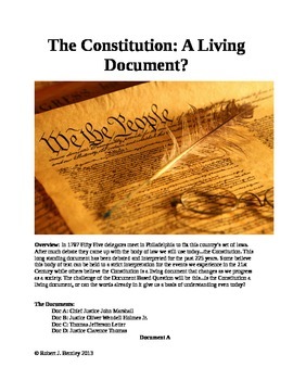 why is the constitution a living document