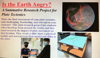 Preview of Is the Earth Angry?  A Summative Research Project for Plate Tectonics