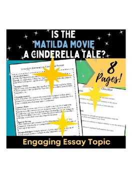 Preview of Is the Matilda Movie a Cinderella Tale? High Interest Writing Prompt