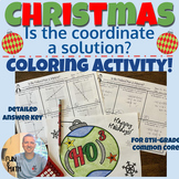 Is the ordered pair a solution? Christmas Coloring Activity