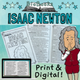 Sir Isaac Newton Biography Reading Passage Activity Bookle