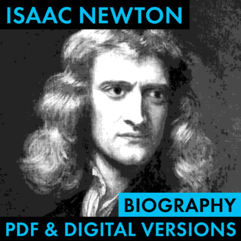 Preview of Isaac Newton Biography Research Organizer, Biography PDF & Google Drive CCSS