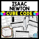 Isaac Newton Cube Stations - Reading Comprehension Activit