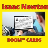 Isaac Newton Passage and Comprehension Boom™ Cards-digital