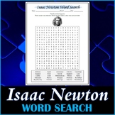 Isaac Newton Word Search Puzzle