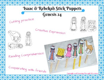 Preview of Isaac & Rebekah Stick Puppets