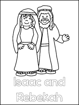 isaac and rebekah printable color sheets preschool bible