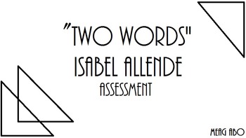 Preview of Isabel Allende's "Two Words" Mini-Unit