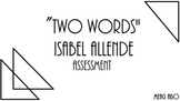 Isabel Allende's "Two Words" Mini-Unit