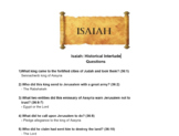Isaiah Questions and Answers
