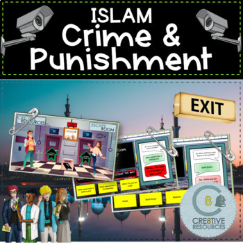 Preview of Islam Crime and Punishment Escape Quiz - Like boom cards