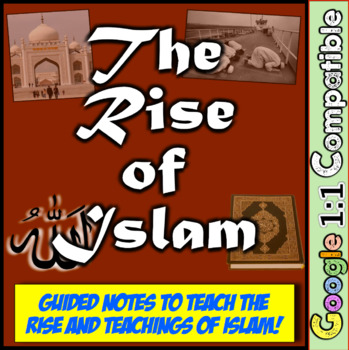 Preview of Islam Guided Notes!  Teach the Founding, Tenets, and Beliefs of Islam!